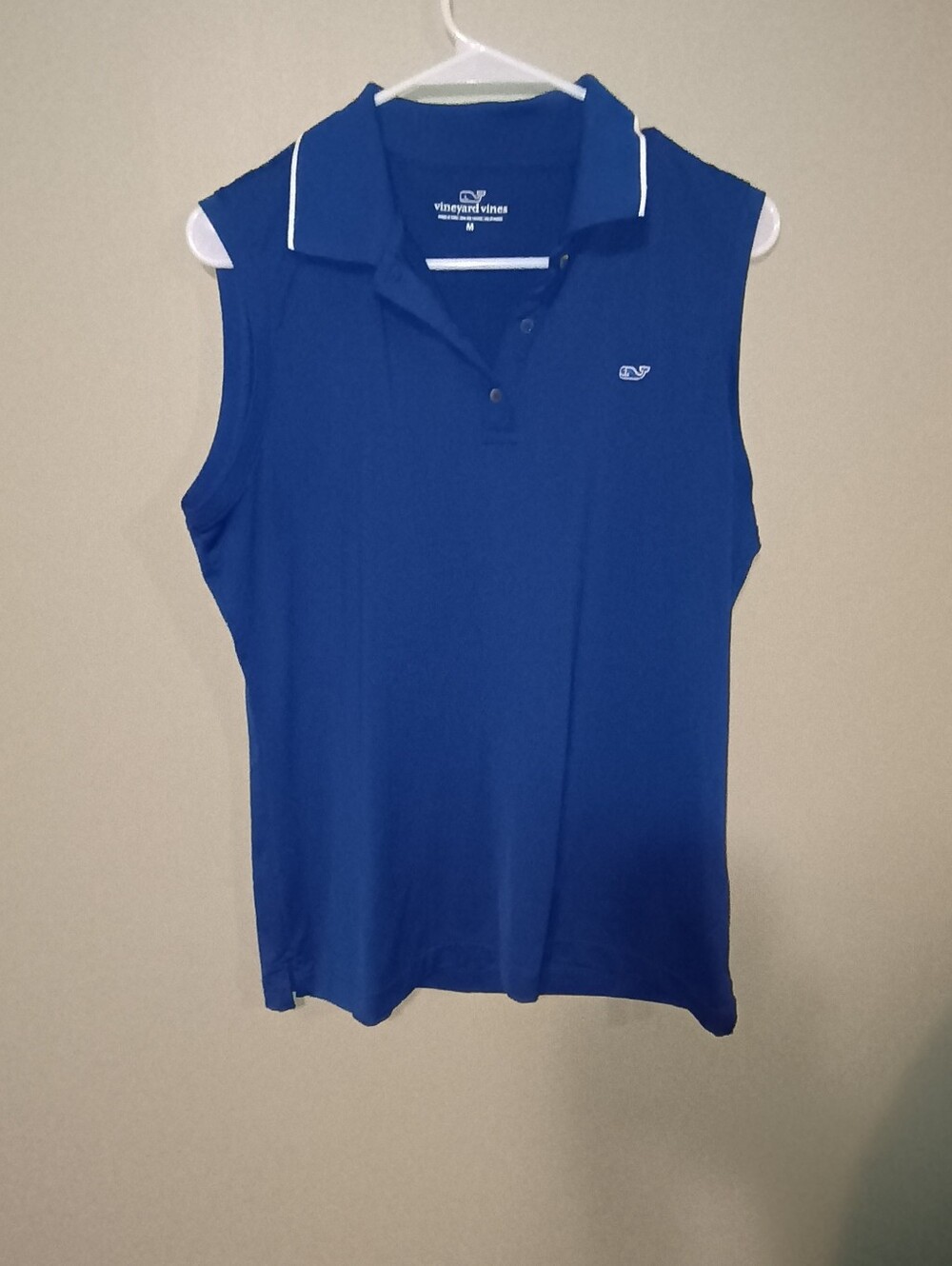 Vineyard Vineyard Vines Women's Sleeveless Pines Women's Sleeveless Polo - Blue